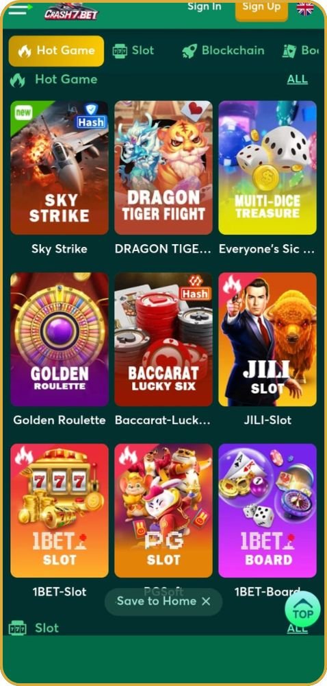 Crash7 Game